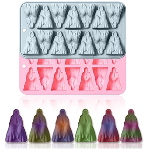 2 Gói 3D Ma Specter Silicone Khuôn Tái Sử Dụng Không Dính Nướng Khuôn Cho Fondant Bánh Ice Cubes Của Nhãn Hiệu Xà Phòng Polymer Bánh Công Cụ - Product Image 1