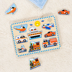 Gỗ Câu Đố Khối Vui Vẻ <span class=keywords><strong>3D</strong></span> Pha Lê Câu Đố Cho Trẻ Em Trẻ Em Tay Mắt Phối Hợp Đầu Giáo Dục Thiết Lập - Product Image 6