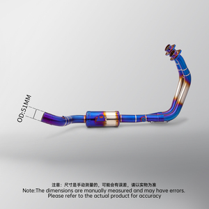 For GSX-8S GSX-8R Gsx8s Gsx8r Motorcycle Exhaust System Stainless Steel Blue <strong>Header</strong> Modified the 51MM Muffler With Cover - Product Image 6