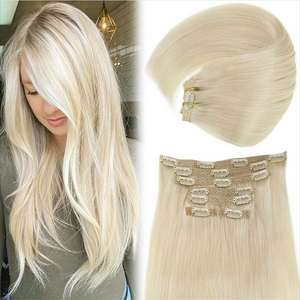 ヘアエクステンション100% レミー人毛フルヘッドクリップヘアエクステンションブラックフライデー高品質レースクリップ卸売価格