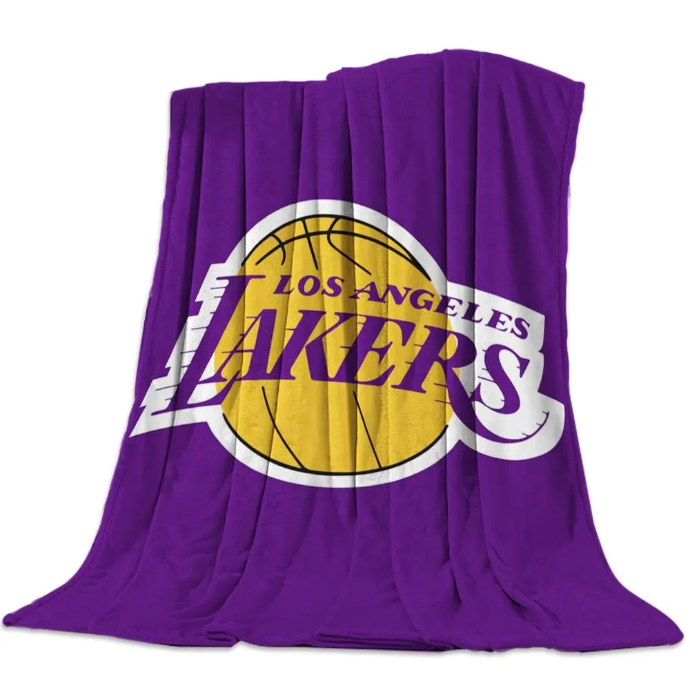 NBA Los Angeles Lakers regalo personalizzato coperte da letto morbide coperta in pile di flanella King Size calda