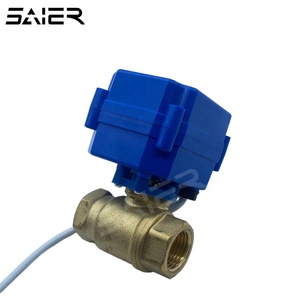 1/2英寸黄铜迷你电动切断阀220VAC DC3V 6v电动控制球阀 - Product Image 5