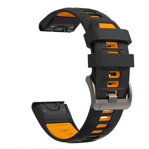 Dual-Color Silicone Watch Band for Garmin <strong>Fenix</strong> 8 <strong>Fenix</strong> 7 Official Style 22mm 26mm - Product Image 6