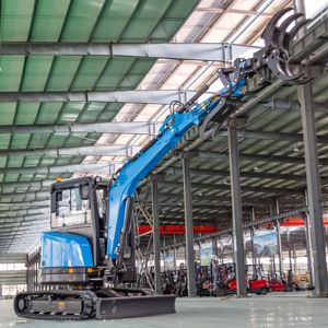 Frete Grátis Chinês Mini Escavadeiras Escavadeira Escavadeira 3.5 Ton Roda para Mine Channel Trabalho de Construção - Product Image 4