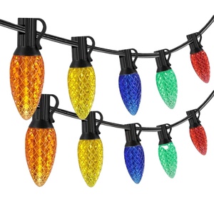 נורת חג המולד ג'אי איץ' <span class=keywords><strong>C7</strong></span>/<span class=keywords><strong>C9</strong></span> LED נורות פלסטיק חסינות נפילה נורות חיצוניות עמיד למים חגיגי דקורטיבי מחרוזת אור