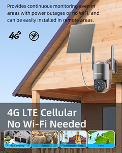 Cámara de seguridad con energía solar 4G con visión nocturna y sensor CMOS de detección de movimiento compatible con almacenamiento de datos de tarjeta de memoria - Product Image 2