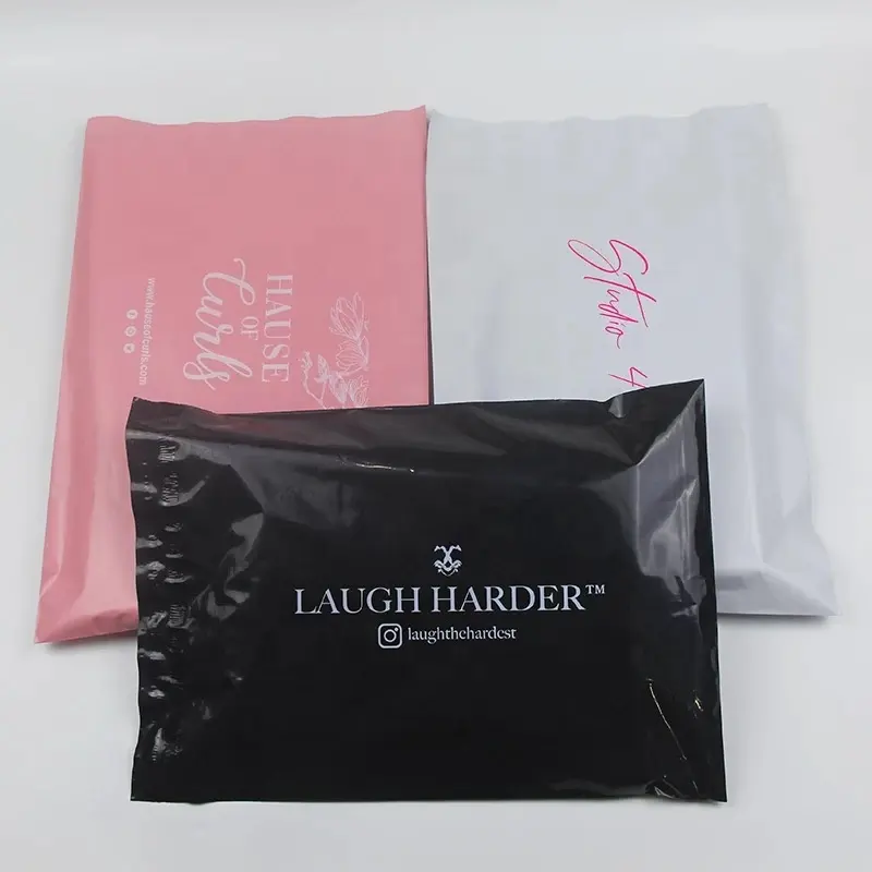 drop shipping poly mailers black gift bags clear plastic opening recycled biodegradable poly mailer