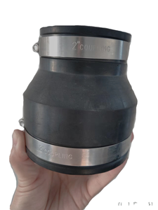 TJTC橡胶联轴器减速器抛光表面3 "X 2"/4 "X 3"/2 "X 1.5" 尺寸选项