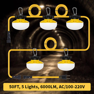 接続可能なIp65防水作業ストリングライト動作電圧<span class=keywords><strong>120V</strong></span>作業建設ストリングライト建設現場用