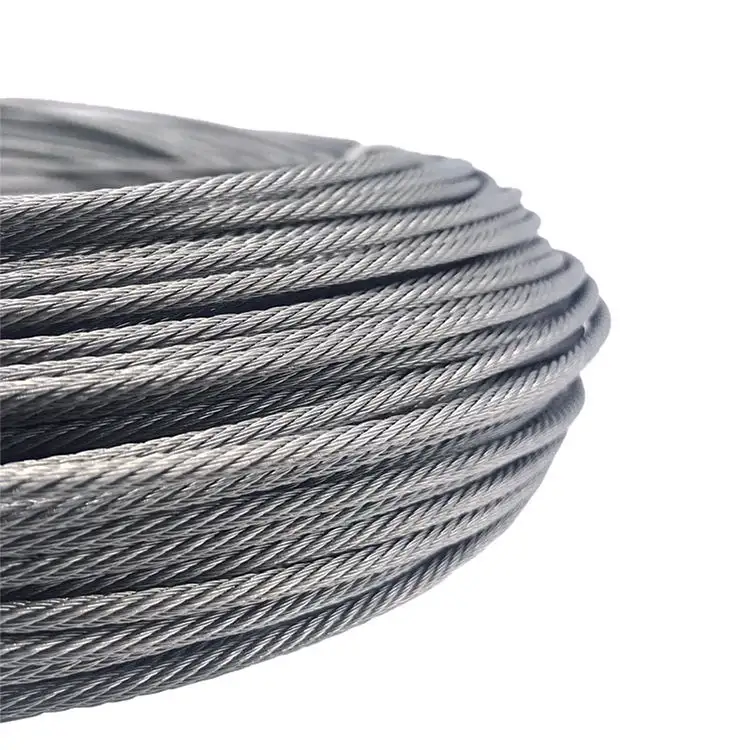 Galvanized Steel Wire Rope Cabo de aço Strand Wire Rope 7*7 7*19 6*19 + FC 6*7 + FC fio strand cabo