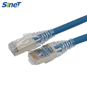 SN-PC6ASLSD-28スリム28AWG Cat6A RJ45ケーブルPVCジャケット4ペアSTPシールドFTP SFTP CAT6A銅素材カラーオプション