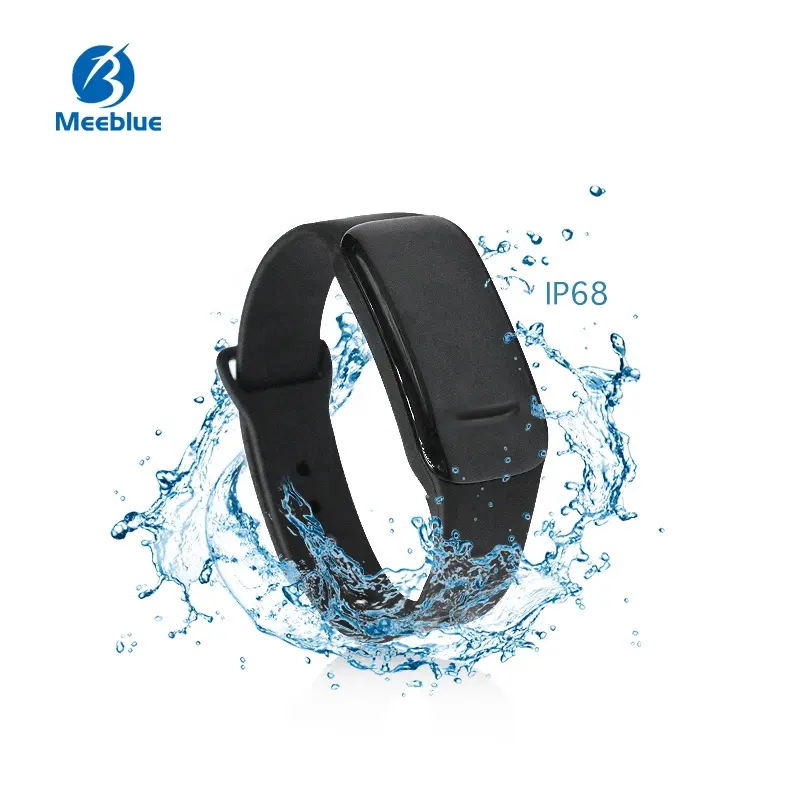 Pulsera de alarma de rastreador de proximidad de distancia social Alarmas personales alarma Bluetooth Ip67 Impermeable NRF51822 Chip BLE baliza