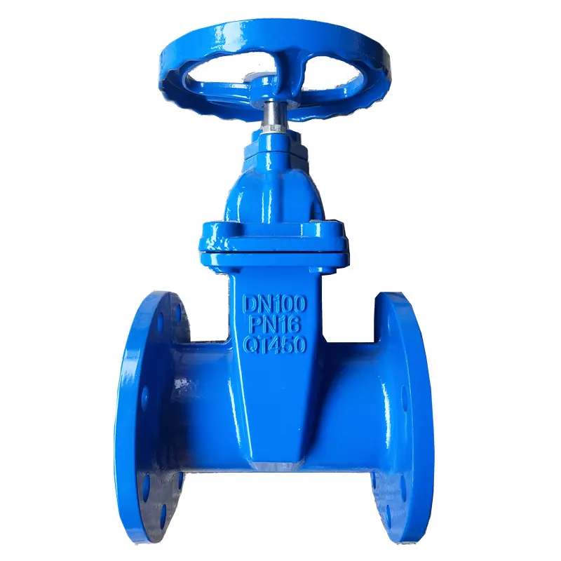 China manufacturer PN 16 Gate Valve Industrial valve BS5163 cast iron ductile iron rubber seal flange gate valve