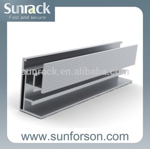 Sunforson高稳定性太阳能短轨光伏面板安装轨锡屋顶用微型铝轨