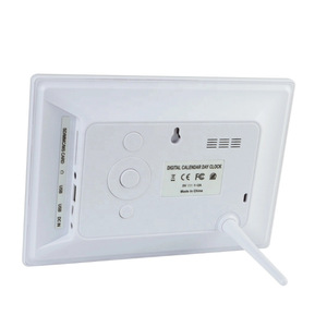 Hot Selling 7-Zoll-weißer digitaler Wecker mit Kalender pillen erinnerung 5 Alarme Extra große Schrift Smart Table Clock Ready Ship - Product Image 5