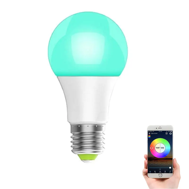 Dimmable E27 LED Smart Bulb APP Control RGBWW 5W 7W AC85-265V Color Changeable Timing Home Lighting
