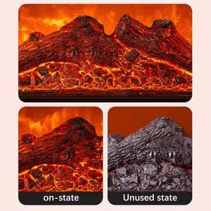 200 мл красочная Светодиодная лампа с эффектом сжигания угля камин аромамасло диффузор мини-увлажнитель эфирных масел Ce Rohs Usb - Product Image 4