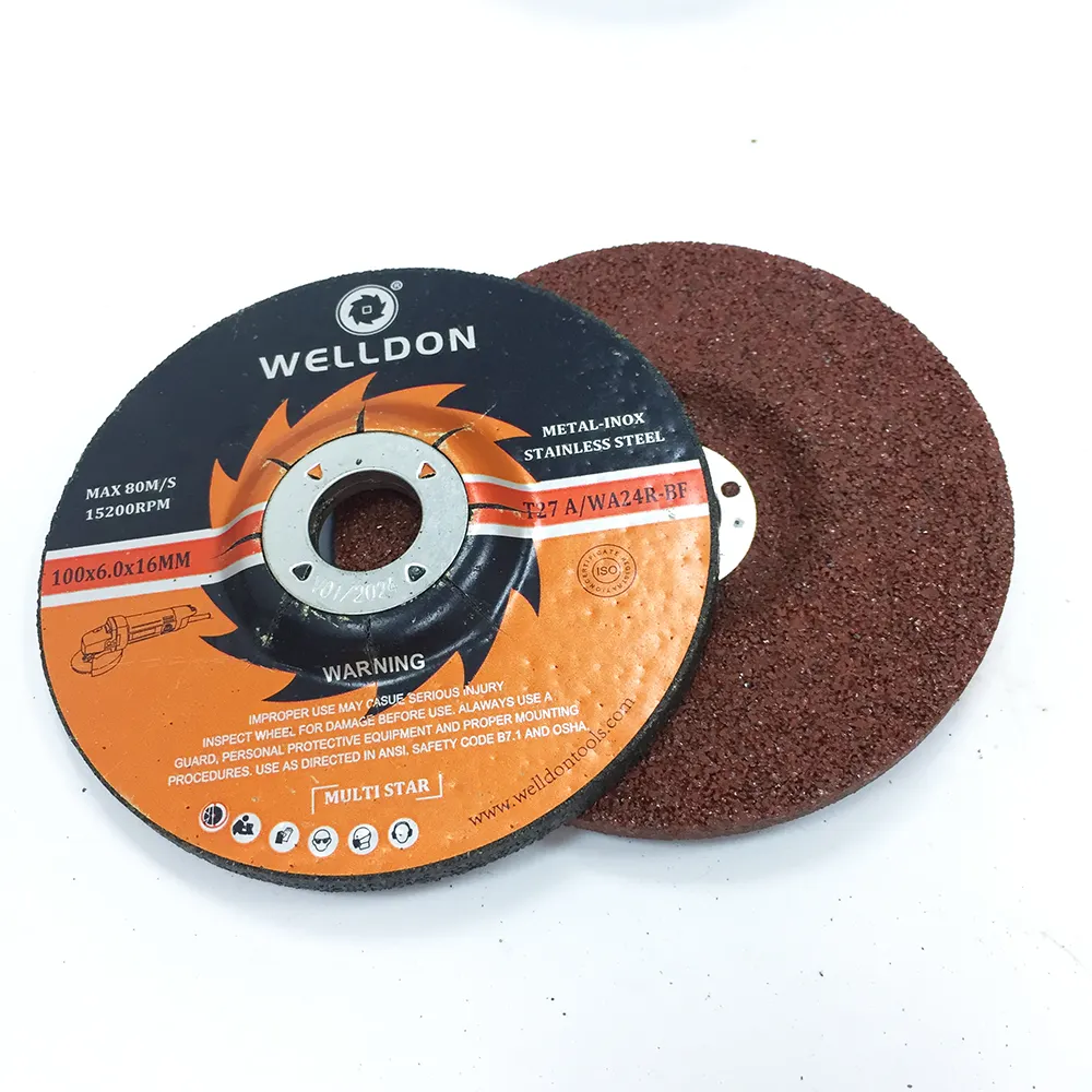 Welldon 100x6x16mm ss salt grinding ruote stand 4 pollici disco tand onda 4 sabbia mixer angolo comò 4 "per meta