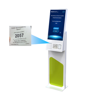 Gestión de colas Quiosco de colas Dispensador de billetes de papel de pantalla táctil Sistema de gestión de colas en línea - Product Image 1