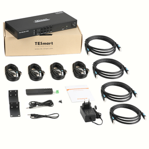 TESmart OEM ODM Dual Monitor <strong>8</strong> in 2 Out EDID Emulators <strong>KVM</strong> Switcher for Office Support RS232 DCCI 4K60Hz IR Remote <strong>KVM</strong> <strong>Switch</strong> - Product Image 6