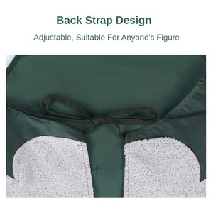 Tạp Dề Nhà Bếp Có Thể Cầm Tay Họa Tiết Nấu Ăn Tạp Dề Yếm Người Lớn Nấu Nướng Bánh Cà Phê Chống Dầu Có Túi Mở Rộng - Product Image 6