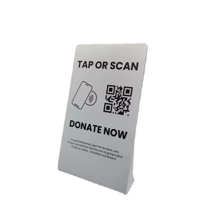 Customization Table Display <strong>QR</strong> <strong>Code</strong> Scanning Customer Review Menu RFID Stand for Business - Product Image 1