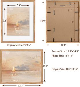 科技木质家居简约时尚现代木质水洗白色相框4x6 5x7 8.5x11 11x14相框
