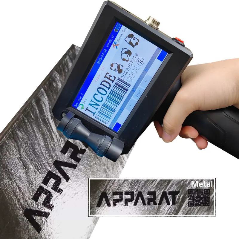 INCODE 2024 recomienda Mini portátil Mrp fecha de caducidad Bracode código QR máquina de codificación de mano impresora de inyección de tinta TIJ térmica de mano