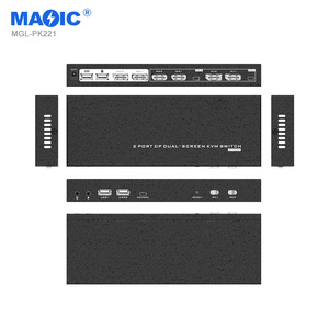 4k 60hz 2 in 2 Out DP Dual Screen <strong>KVM</strong> Switcher Displayport 2 Port <strong>KVM</strong> <strong>Switch</strong> for Monitor