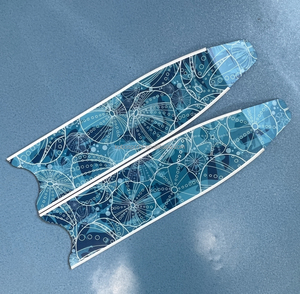 KUBO özel LOGO ve desen De Carbono dalış yüzgeçleri profesyonel karbon Fiber uzun dalış Flippers serbest yüzgeçleri - Product Image 1