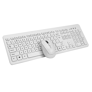 2.4G Wireless <strong>Keyboard</strong> <strong>Mouse</strong> Combos 108 Key Ultra Thin Membrane <strong>Keyboard</strong> Wireless <strong>Mouse</strong> Multifunction <strong>Keyboard</strong> - Product Image 4