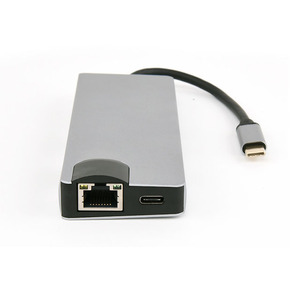 สถานีฮับ USB 8-in-1 Type-C PD VGA HDML LAN-1000MB USB 3 - Product Image 1