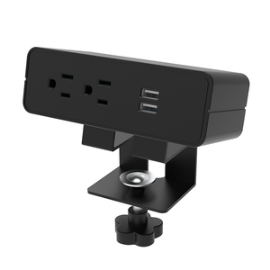 办公桌用多色桌面立方体2A插头插座2 USB充电器电源板插座 - Product Image 1