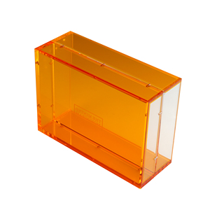 双层矩形储物定制印刷彩色亚克力托盘彩色塑料托盘带磁铁 - Product Image 5