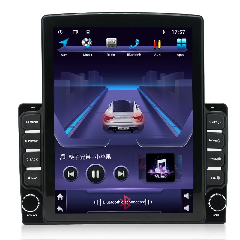 9.7 "Vertical touch Screen Android 10.0 Car Radio GPS Navegação multimídia player para o estilo Tesla
