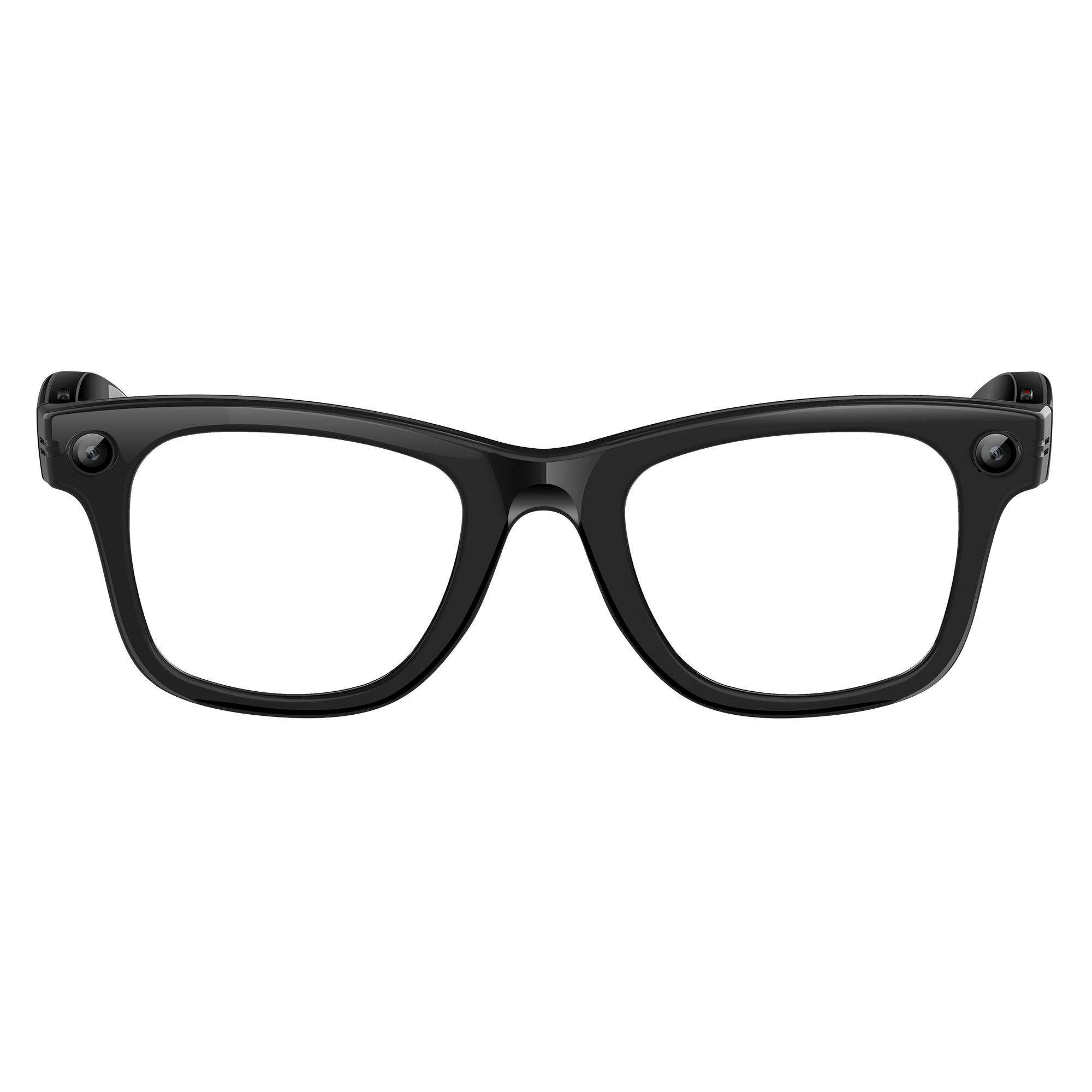 Black frame with blue light blocking lenses