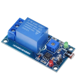 5V 12V光フォトスイッチセンサースイッチLDR光抵抗リレーモジュール光検出感光センサーボード - Product Image 1