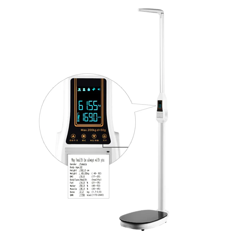 Igital-báscula electrónica para medir la altura y el peso, balanza de pie para niños y adultos