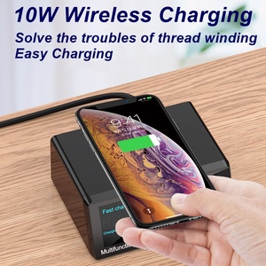 EONLINE 100W <strong>Multi</strong> USB Phone Charger Type C <strong>Adapter</strong> for Phone Samsung Fast Wireless Chargers LED USB C Charger Multiple - Product Image 6