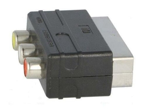 RGB <strong>SCART</strong> Plug Male <strong>to</strong> 3 <strong>RCA</strong> Female A/V Adaptor Converter for TV DVD VCRs - Product Image 6