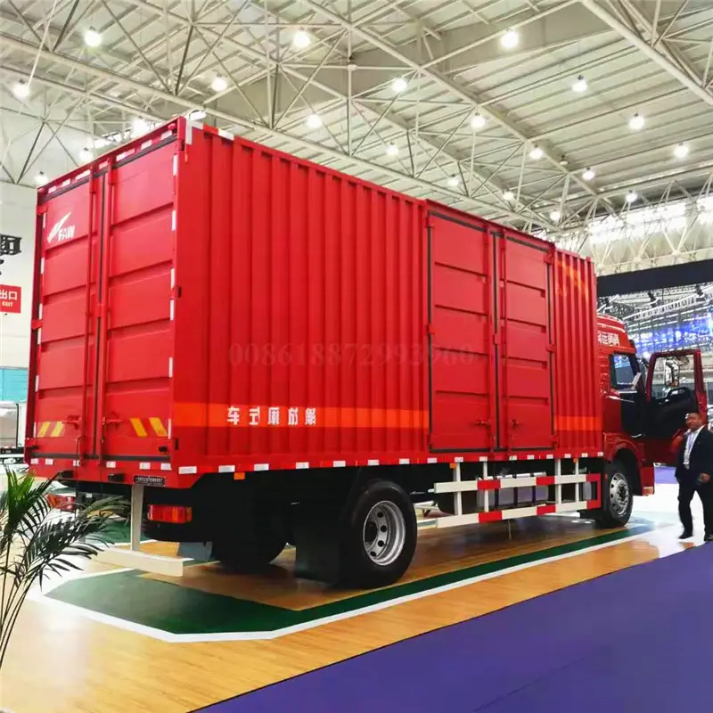 4x2 12 wheeler trucks cargo used Hot-selling FAW Cargo van truck sales in Jamaica