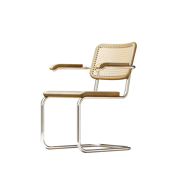 Fauteuil couleur bois naturel