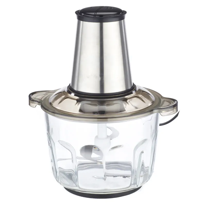 Mini hachoir électrique 350W, avec bol en verre, de haute qualité, longue durée de vie, capacité 1,5 l 2l