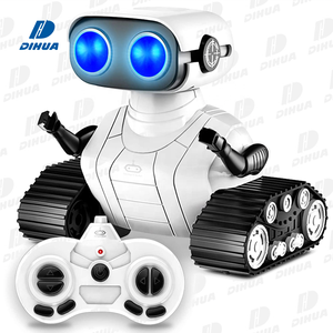 Robot telecomandati ricaricabili, Robot Emo a dimostrazione automatica testa e braccia flessibili, Robot intelligente con musica e occhi a LED - Product Image 1