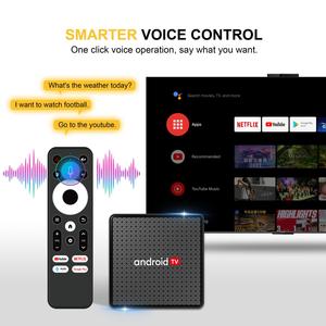 X5 TV kutusu 2GB RAM 16GB ROM Quad Core H313 4k androidtv 10 ses uzaktan kumanda tv çubuk mini PC 4k akıllı tvbox android kutu seti-Top BOX - Product Image 3