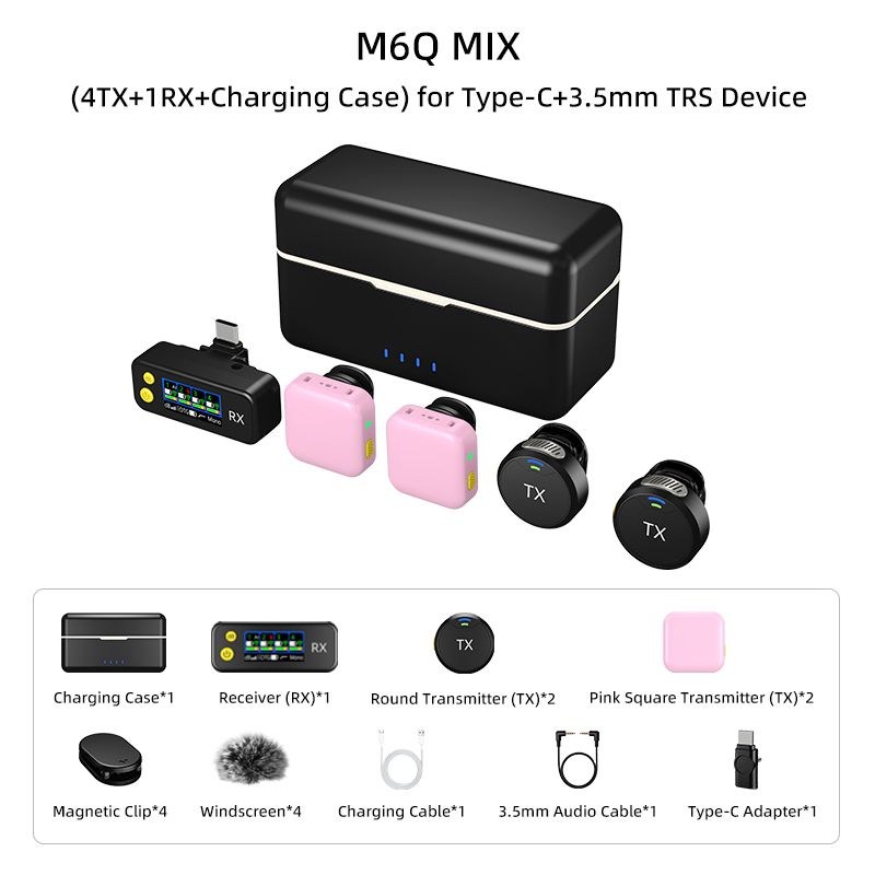 Pink M6Q MIX 1to 4