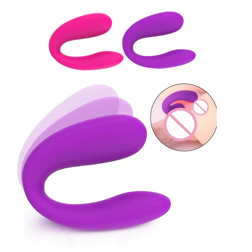 Vibratore Dildo tipo U per le donne impermeabile G-Spot vibratore figa anale stimolatore clitorideo giocattoli adulti del sesso per le donne coppia uso %