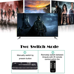 SYONG 4K x 2K 3D 4 Eingang 2 Ausgang HDMI Matrix 4x2 Video Switcher Unterstützung 1080P HDMI 4 In 2 Out HDMI Splitter mit Fernbedienung