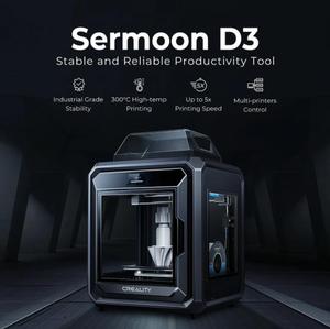 新上市的Sermoon D3 3D打印机高温打印速度快
