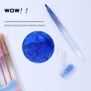Gradiente de doble cabeza Resaltador colorido Creativo DIY Hand Ledger Key Marking Pen 12 piezas - Product Image 4